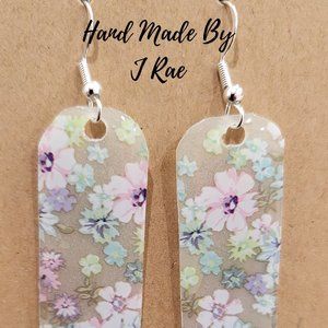 Hand Made By J Rae Floral Earrings.  Style E1068